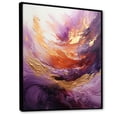 thumbnail image 2 of Designart "Radiant Fuchsia Eruption" Abstract Spirals Floater Framed Canvas Prints, 2 of 5