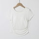 thumbnail image 3 of Tops de Manga Corta de las Mujeres Casual, Moda de Color Sólido, con la Almohadilla de Pecho Top de Pijama para las Mujeres, 3 of 5