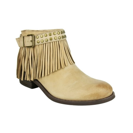 Naughty Monkey Womens Rock - naughty monkey womens amiggo leather fringe ankle boots