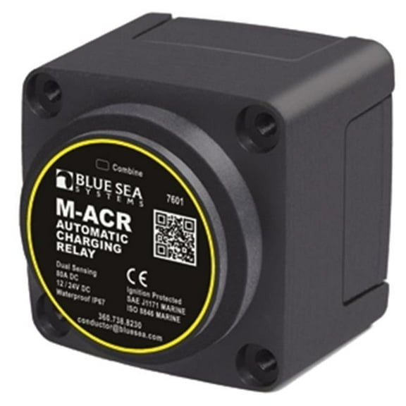 Blue Sea 7 DC Mini ACR Automatic Charging Relay - 65 Amp
