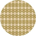 thumbnail image 1 of Ahgly Company Indoor Square Patterned Khaki Gold Area Rugs, 3' Square, 1 of 6