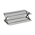 thumbnail image 2 of 2/3/4 Tier Rack – Expand To Bake Collapse To Adjustable Stack Multi Tier BAKEWARE Cool Dozens Of Cookies Cakes Pastries 1s Folds Flat rack a tiers, 2 of 8