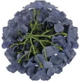 thumbnail image 4 of TETOU 10Pcs Silk Hydrangea Heads, Artificial Flowers Heads Fake Flower with Stems for Home Wedding Family Party Decoration - Dusty Blue, 4 of 6