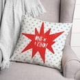 thumbnail image 3 of Creative Products One of a Kind Blue Design 16 x 16 Spun Poly Pillow, 3 of 3