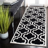 SAFAVIEH Chatham CHT727K Handmade Black / Ivory Rug - Walmart.com