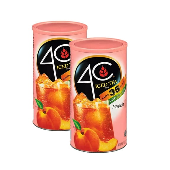 2 Pack | 4C 35 QT Peach Iced Tea Mix (82.6 oz.)