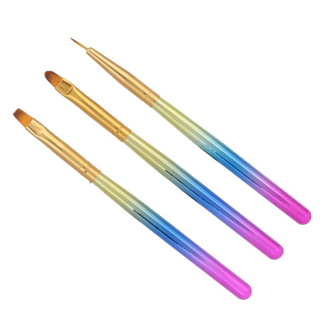 Nail Art Pen, Juego de 3 pinceles para uñas Nail Art Liner Nail Liner Brushes Diseño de próxima generación