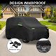 thumbnail image 3 of Cubierta de Automóvil Impermeable Unique Bargains con Gancho para Honda N-WGN Algodón Interior Negro 350x148x143cm, 3 of 6