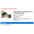 thumbnail image 2 of Dimmer Switch - Compatible with 1976 - 1979 Cadillac Seville 1977 1978, 2 of 2
