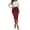 Red, variant on Lixiuxyad Womens Skirt Summer Solid Color Tie Waist Pleated Side Slit Midi Skirt Casual Wear Flowy A Line Elegant Outfit,Black