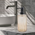 thumbnail image 6 of Unique Bargains 1 Pc Elegant Vertical Pattern Soap Pump Dispenser for Bathroom 16.9oz Orange Black, 6 of 6