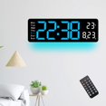 thumbnail image 1 of Digital Alarm Clock Electronic Alarm Clock for NightStand Bedroom Decoration Blue, 1 of 8