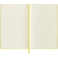 thumbnail image 5 of Moleskine Classic Notebook, Large, Ruled, Hay Yellow, Silk Hard Cover (5 x 8.25) (Hardcover), 5 of 8