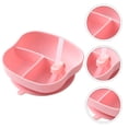 thumbnail image 1 of YSNOOWE Baby Silicone Plates Toddler Tableware Silicone Pink 1Pack, 1 of 6