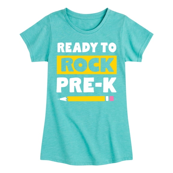 Instant Message - Ready To Rock Pre-K - Toddler And Youth Girls Short Sleeve Graphic T-Shirt