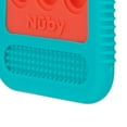 thumbnail image 6 of Nuby Giggle Bytes Sensory Popper Teething Toy for Babies and Infants, Coral/Aqua Cellphone, 6 of 9