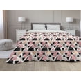 thumbnail image 1 of Geometric Down Alternative Comforter, Zig Zag Herrigbone Pattern Vertical Diagonal Short Stripes Chevron Simplistic, Microfiber Quilt for All Season, 5 Sizes, Black White, by Ambesonne, 1 of 3