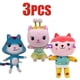 thumbnail image 3 of Animales de peluche Gabby Casa de muñecas Precioso juguete de peluche Gaby Casa de peluche Muñeco de gato Animales de peluche de dibujos animados Muñecos de peluche de gato sirena Niños, 3 of 5