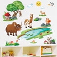 thumbnail image 2 of Conjunto de pegatinas de pared ZHCH animales plantas sol nubes decoración de pared, 2 of 5