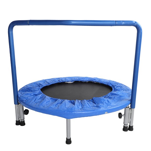Clearance! 36 inch mini trampoline, Kids Mini Trampoline with Handrail