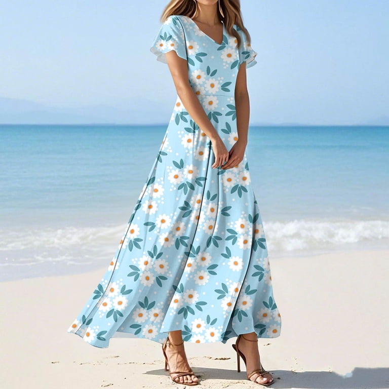 chinese dress ladies BISHUIGE Womens 2026 Plus Size Maxi Dresses Summer Casual Short Sleeve Long  Dress with Pockets XL-6XL X-Large, Begonia Dark Green at Amazon Women's  Clothing store main image 0