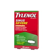 Tylenol Sinus Severe Non-Drowsy Day Cold & Flu Relief Caplets, 24 Count