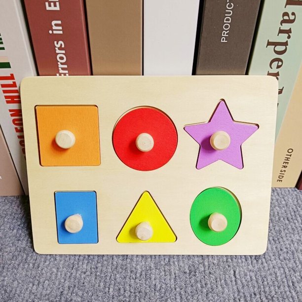 Material didáctico Panel de geometría Panel de rompecabezas de inteligencia Combinación de formas redondas Educación temprana cognitiva Juguetes para niños