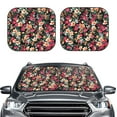 thumbnail image 2 of Sikiie Many Kind Of Flowers Print Foldable Car Windshield Sun Visor, Car Window Sunshade Suitable for Sedan, SUV and Truck Car Accessories-Medium, 2 of 6
