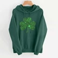 thumbnail image 5 of Chandails à Capuchon pour Femmes de la Saint-Patrick 2026 à Manches Longues avec Graphique de Trèfle et Poches, 5 of 5