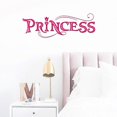 thumbnail image 1 of Kids Letter Graphic Wall Sticker Pink Self Adhesive Wall Art Decal For Home Decor Pink Princess, 1 of 4