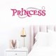 thumbnail image 1 of Kids Letter Graphic Wall Sticker Pink Self Adhesive Wall Art Decal For Home Decor Pink Princess, 1 of 4