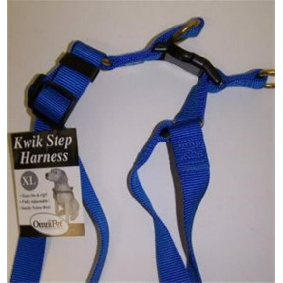 Omni Pet 445-19001 Omni Pet No.19XLBL Step in Harness Nylon Size 27-42in XLarge Color Blue