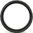 thumbnail image 2 of Ceramic Black Faceted 8mm Polished Beveled Edge Band (Size 12) Made In China cer14-12, 2 of 5