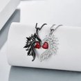 thumbnail image 3 of Collar de Pareja JM de plata de ley 925 con símbolo de amor para él y ella, 3 of 5