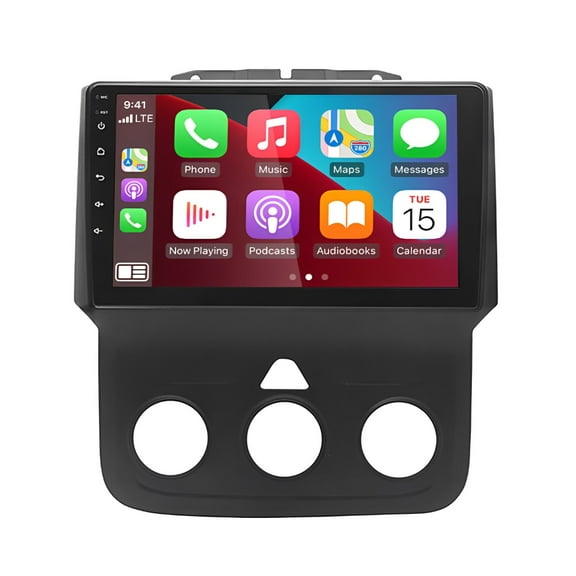 Zcargel 2 32G Android 15 Car Stereo Radio for Ram 1500 2500 3500 2013-2019, 9in Touchscreen Car Radio Head Unit with CarPlay Android Auto, Bluetooth WiFi FM RDS SWC, GPS Navigation, DSP Sound