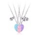 thumbnail image 1 of Collar de la amistad, collar de mejor amiga para 3 niñas, collares magnéticos con colgante de corazón a juego para hermana, 1 of 5