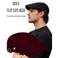 thumbnail image 3 of Minzimin Men's Flat Caps Mesh,2 Pcs Adjustable Breathable Newsboy Beret Ivy Irish  Cabbie Hat for Outdoor Activities, 3 of 7