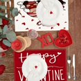 thumbnail image 3 of asddcavvf Tapis de Table et de Voiture pour la Saint-Valentin avec Imprimé en Lin Résistant à la Chaleur pour Fêtes Idéal pour Maison et Restaurant pour Amoureux, 3 of 4