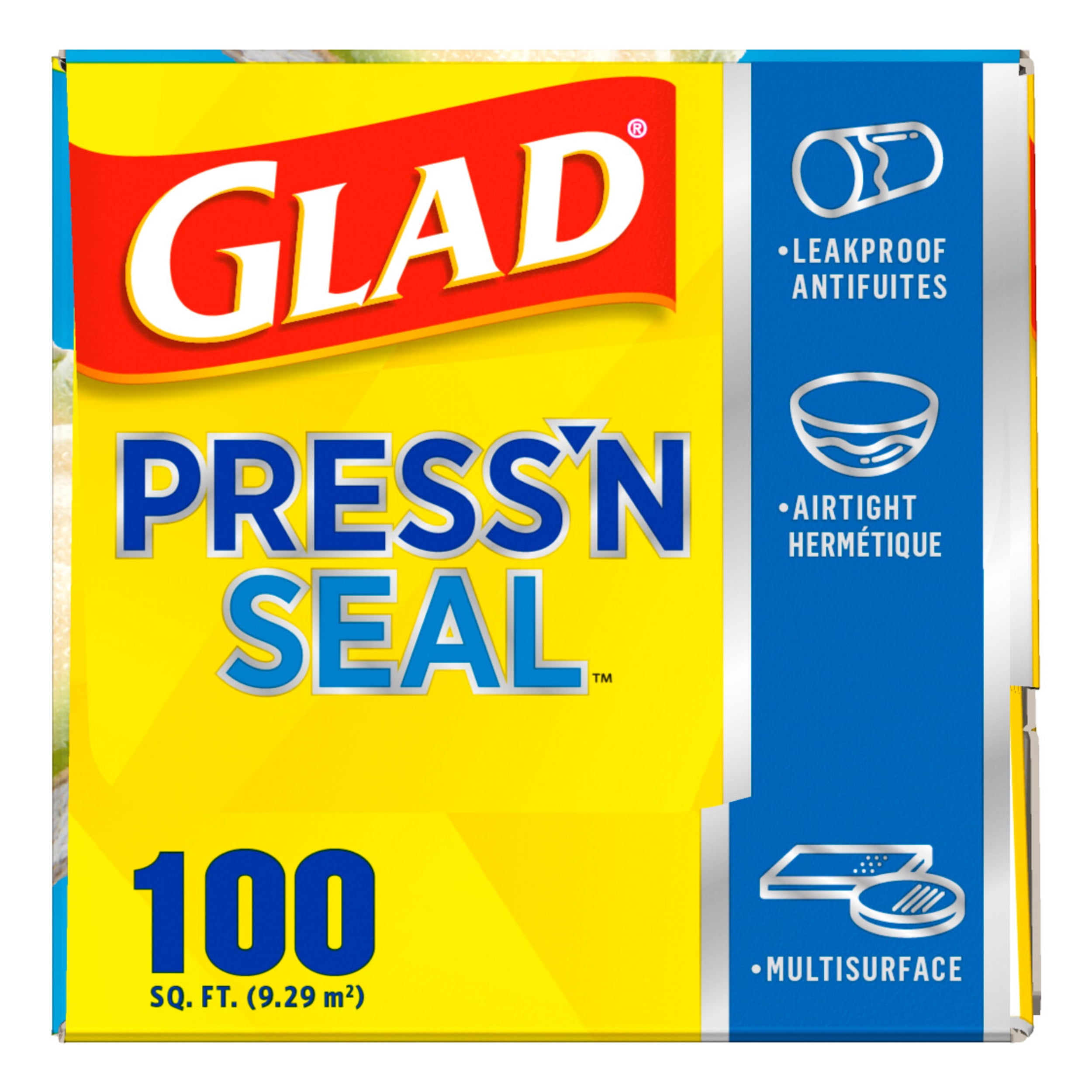 Glad® Press'n Seal, 70 sq. ft (25.4 yd x 11.8 in) per roll. Life