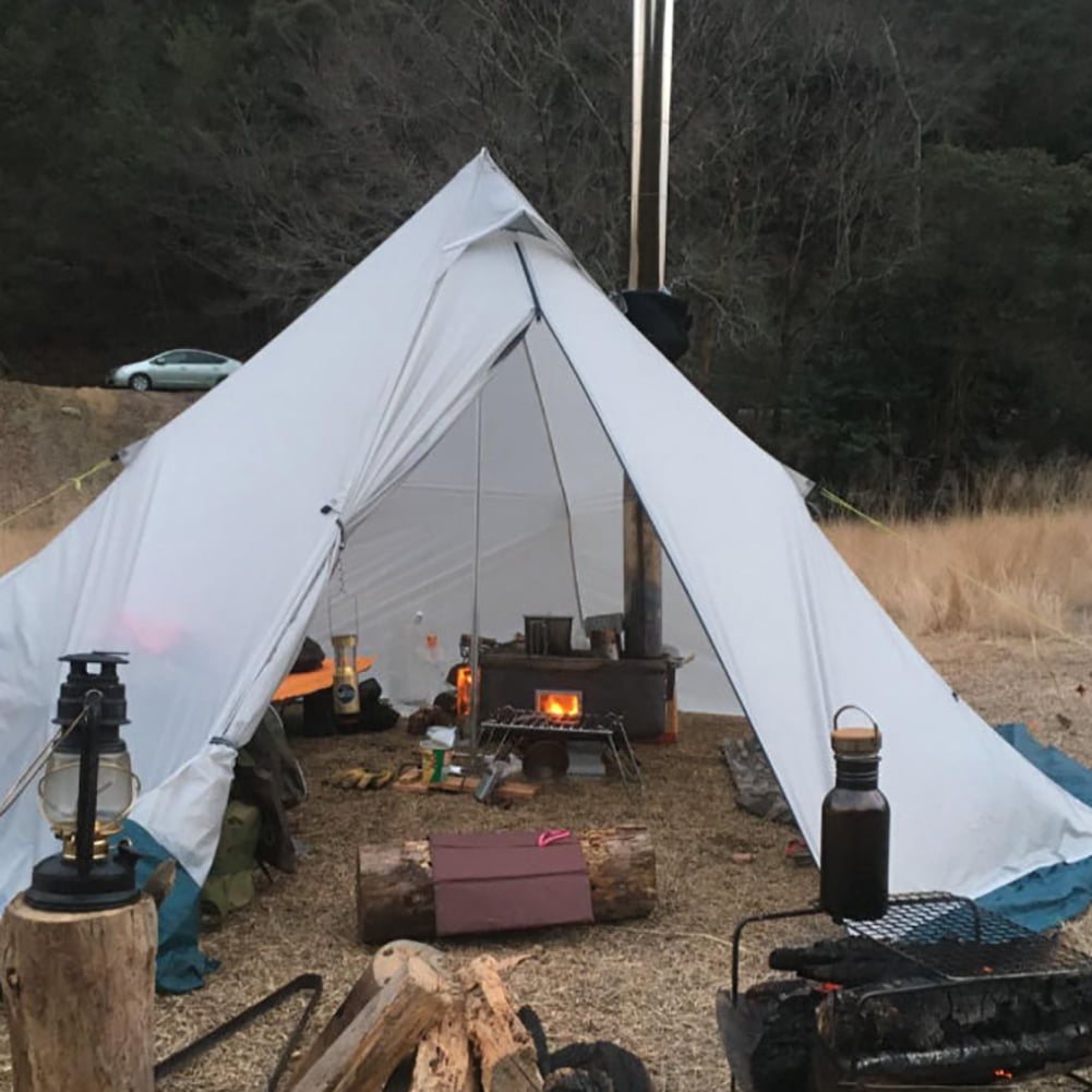 Camping Hot Tent Stove Jack Warm Tent Highly Flame-retardant Firewood Stove US