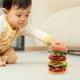 thumbnail image 4 of 1 juego de juguetes apilables de hamburguesas para niños pequeños, juegos de mesa interactivos y juego de equilibrio para entrenar y aprender con bloques de construcción de hamburguesas., 4 of 8
