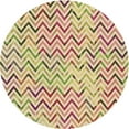 thumbnail image 1 of Ahgly Company Machine Washable Indoor Round Transitional Brown Gold Area Rugs, 8' Round, 1 of 7