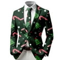 thumbnail image 3 of Jackets For Boys Christmas Boys Jacket Long Sleeve Turn Down Collar Print Cardigan Soft Warm Button Up Festive Holiday Party Outwear Kids Jacket Wine 13 Years-14 Years, 3 of 5