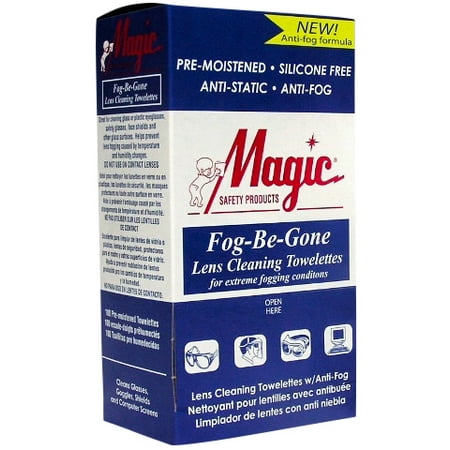 - Magic Safety Anti-Fog Lens Cleaning Towelettes 100 Per Box MS-93160