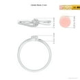 thumbnail image 4 of ANGARA Natural 0.11 Ct. Diamond Fashion Promise Ring in 14K White Gold for Women (Ring Size: 3), 4 of 9
