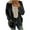 Black, variant on Yievot Women's Oversized Open Front Cardigan Coat Plus Size Plush Sweater Jacket Fall Winter Outwear