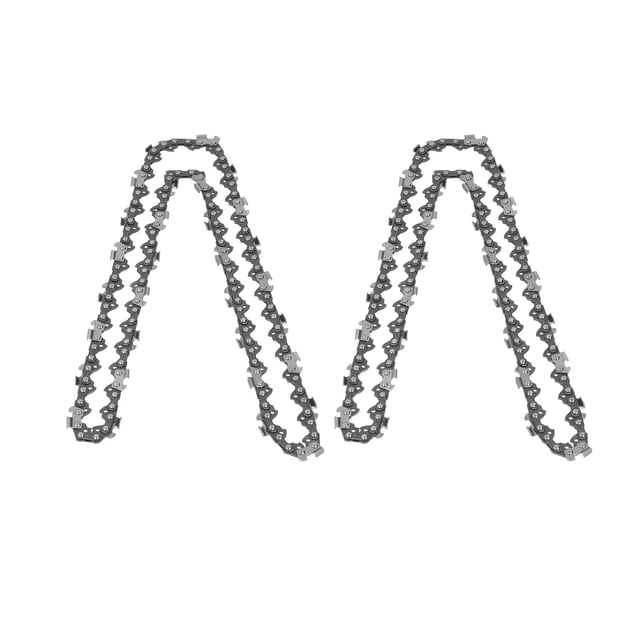 Juego de 2 cadenas de motosierra 40 62DL con hojas de corte de acero de aleación para carpintería, 18 pulgadas, 62 eslabones de transmisión