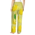thumbnail image 3 of Fotbe Bright Lemons Women's Pajama Pants,Sleepwear Pants,Pj Bottoms Drawstring And Pockets-Large, 3 of 9