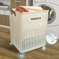 thumbnail image 5 of Koomade Large Foldable Wheeled Laundry Hamper with Handles and Ventilated Design, 5 of 8