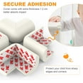 thumbnail image 3 of Baby Proofing Corner Guards, 8 Pack Pre-Taped Table Corner Protector for Baby, Soft Rubber Foam Furniture Corner Bumper Guards for Fireplace, Table, Stair, Cabinet (White), 3 of 7